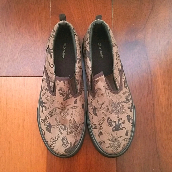 NWOT Old Navy Brown patterned slip-on sneakers 5 - Picture 5 of 7